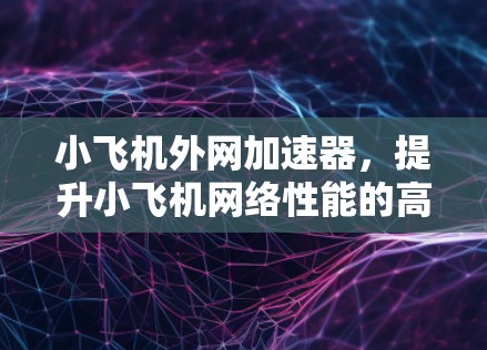 小飞机外网加速器，提升小飞机网络性能的高科技解决方案