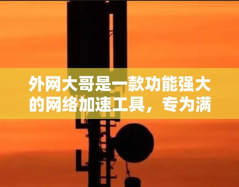 外网大哥是一款功能强大的网络加速工具，专为满足用户快速访问互联网的需求而设计。它能够显著提升网络使用效率，降低服务器资源的使用，保障用户的网络连接稳定可靠