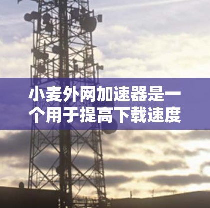 小麦外网加速器是一个用于提高下载速度的工具,特别适用于下载来自外网的文件。以下是一些关于如何下载和使用小麦外网加速器的信息