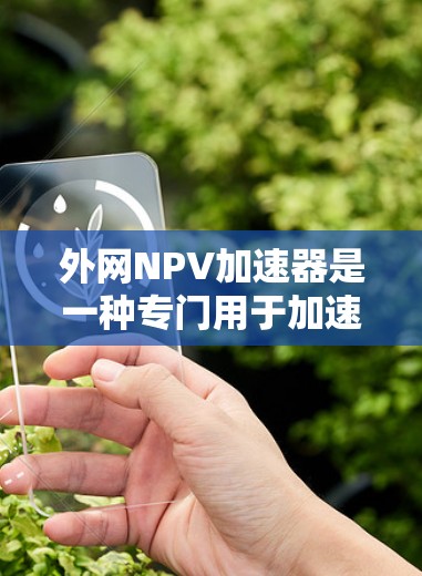 外网NPV加速器是一种专门用于加速数据传输的设备或软件工具,通常用于连接外部网络(如Wi-Fi、蓝牙、移动数据网络等)到移动设备(如手机或电脑)以下是关于外网NPV加速器的详细介绍