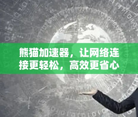 熊猫加速器,让网络连接更轻松,高效更省心