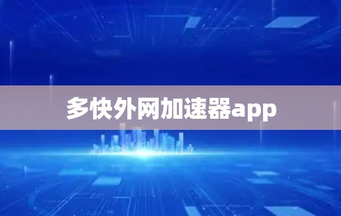 多快外网加速器app