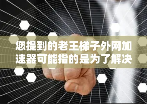 您提到的老王梯子外网加速器可能指的是为了解决老式梯子使用中的某些问题或任务而设计的工具。以下是一些可能的解决方案和工具，您可以根据具体需求选择