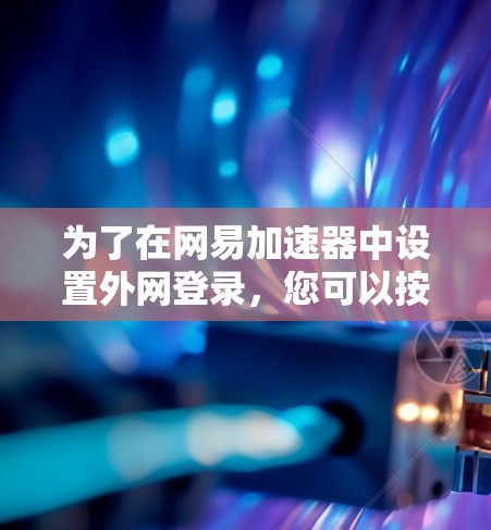 为了在网易加速器中设置外网登录，您可以按照以下步骤操作