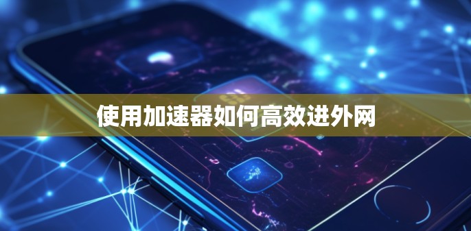 使用加速器如何高效进外网