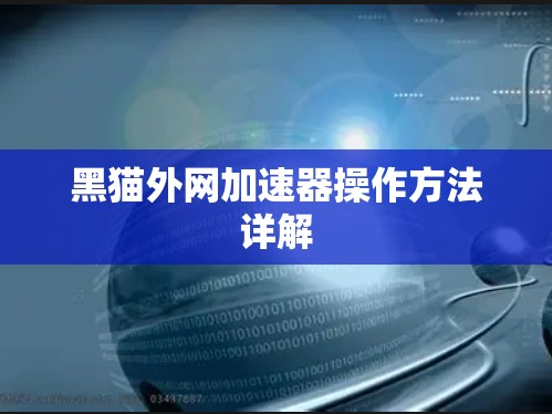 黑猫外网加速器操作方法详解