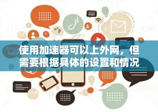 使用加速器可以上外网,但需要根据具体的设置和情况来调整。以下是一些基本步骤和注意事项,帮助你上外网