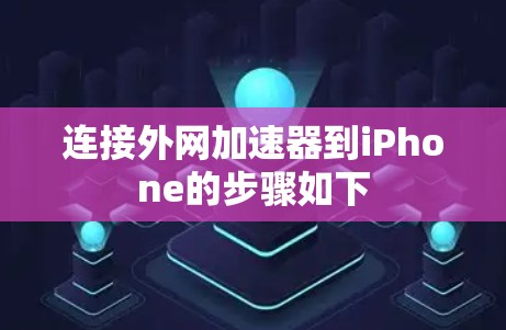 连接外网加速器到iPhone的步骤如下