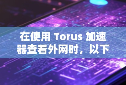 在使用 Torus 加速器查看外网时，以下是一步步的解决方案