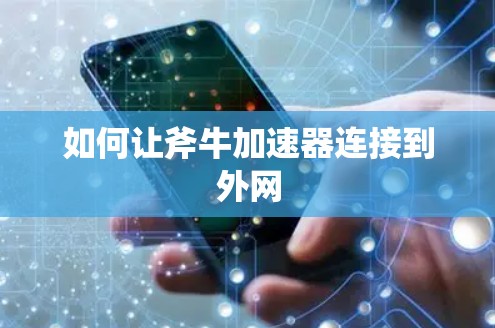 如何让斧牛加速器连接到外网