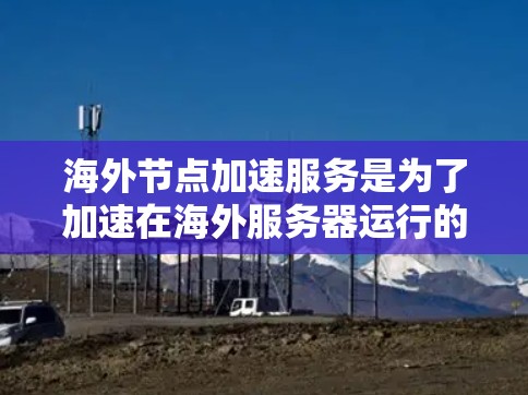 海外节点加速服务是为了加速在海外服务器运行的软件,如网页浏览器或应用,从而提升用户体验。以下是对该服务的详细分析和总结