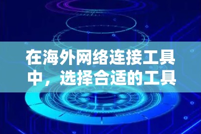 在海外网络连接工具中，选择合适的工具需要综合考虑多个因素，包括价格、功能、安全性和兼容性。以下是一个综合的评价框架，帮助您做出明智的选择