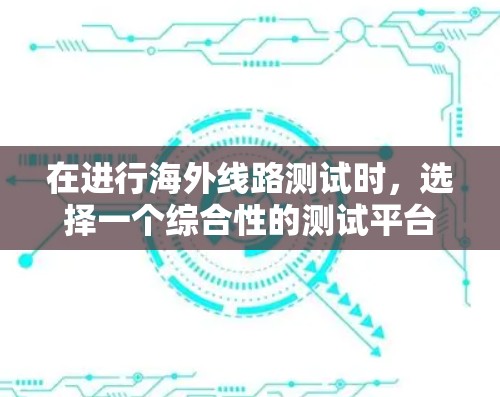 在进行海外线路测试时，选择一个综合性的测试平台可以更有效地满足需求。以下是一些综合性的测试平台推荐，结合多种功能模块，帮助您实现目标
