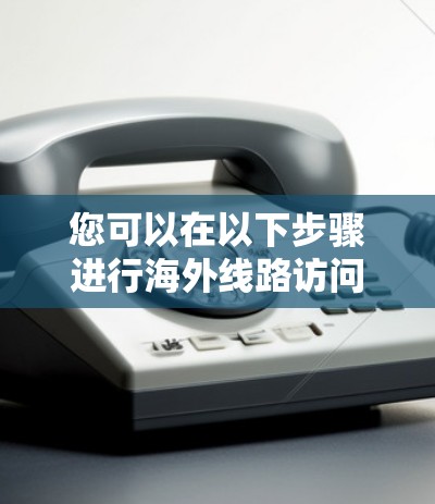 您可以在以下步骤进行海外线路访问速度测试