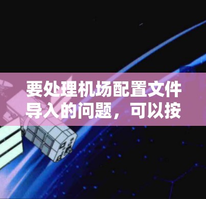 要处理机场配置文件导入的问题，可以按照以下步骤进行