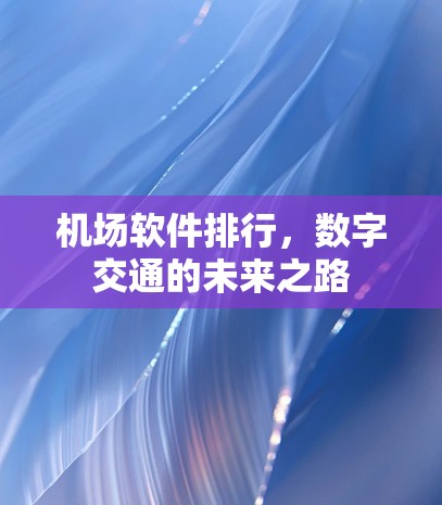 机场软件排行，数字交通的未来之路