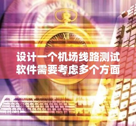 设计一个机场线路测试软件需要考虑多个方面，以确保机场的运行稳定和优化。以下是一个详细的设计方案，涵盖功能模块、功能需求、实现步骤和预期影响