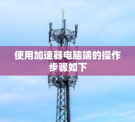 使用加速器电脑端的操作步骤如下