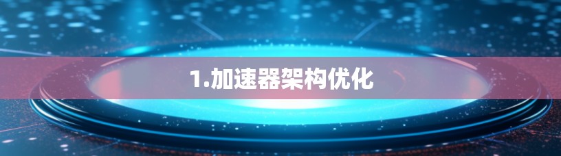 1.加速器架构优化
