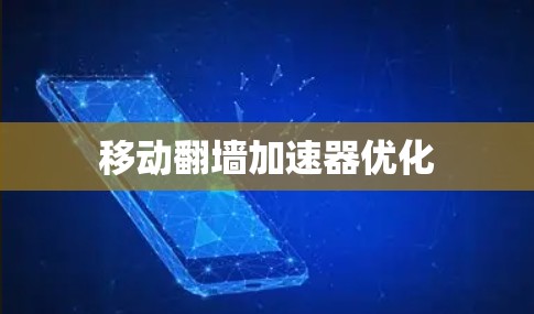 移动<strong>翻墙</strong>加速器优化