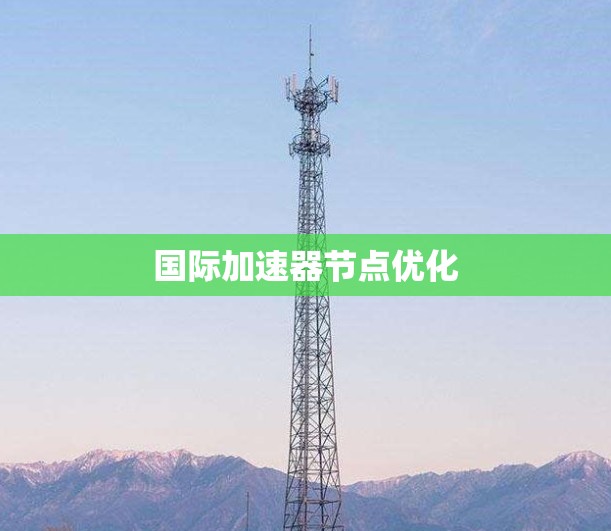 国际加速器节点优化