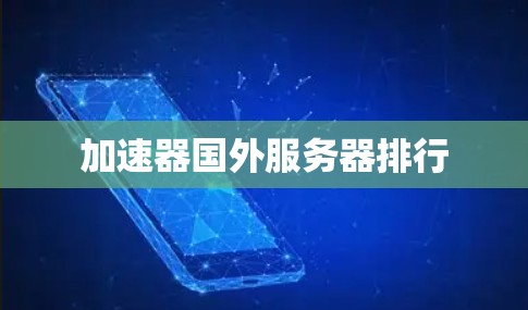 加速器国外服务器排行