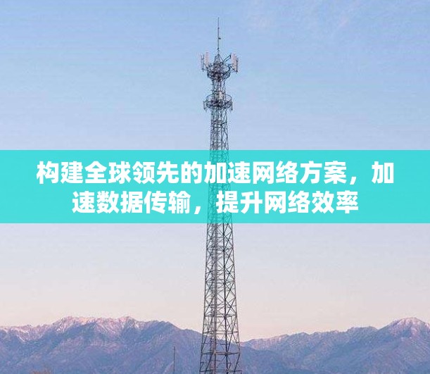 构建全球领先的加速网络方案,加速数据传输,提升网络效率