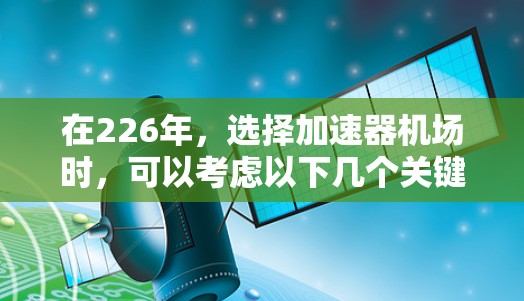 在226年，选择加速器机场时，可以考虑以下几个关键因素，以帮助你找到最适合你的选择