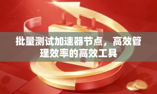 批量测试加速器节点,高效管理效率的高效工具