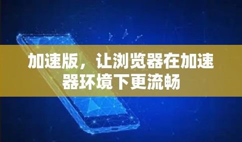 加速版，让浏览器在加速器环境下更流畅
