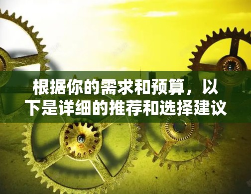 根据你的需求和预算，以下是详细的推荐和选择建议