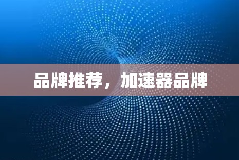 品牌推荐，加速器品牌