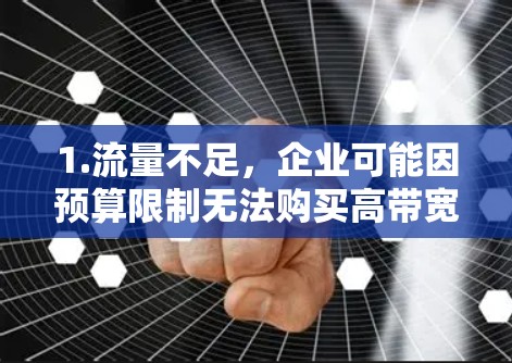 1.流量不足，企业可能因预算限制无法购买高带宽加速器，导致流量利用率低