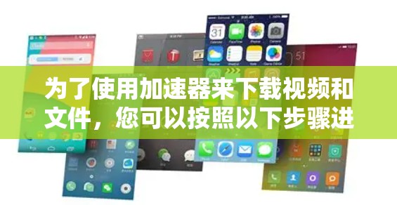 为了使用加速器来下载视频和文件,您可以按照以下步骤进行
