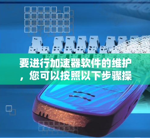 要进行加速器软件的维护,您可以按照以下步骤操作