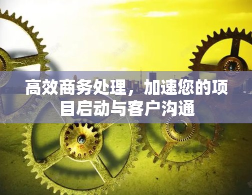 高效商务处理，加速您的项目启动与客户沟通