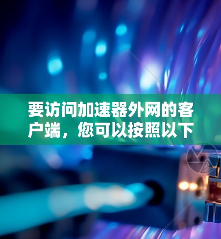 要访问加速器外网的客户端，您可以按照以下步骤操作