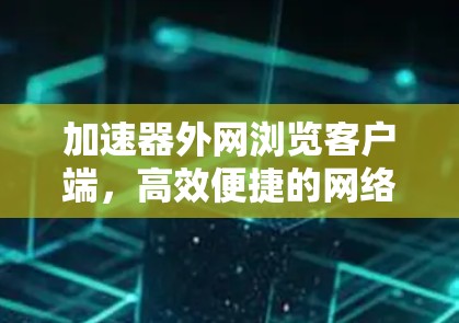 加速器外网浏览客户端，高效便捷的网络加速工具