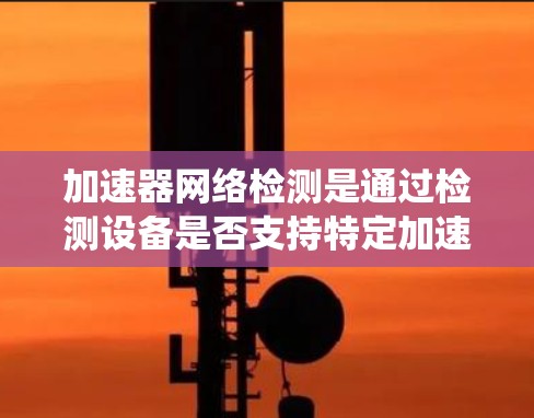 加速器网络检测是通过检测设备是否支持特定加速器来优化性能测试。以下是对加速器网络检测的系统化解释