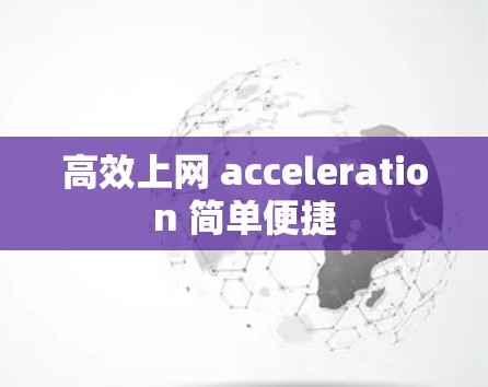 高效上网 acceleration 简单便捷